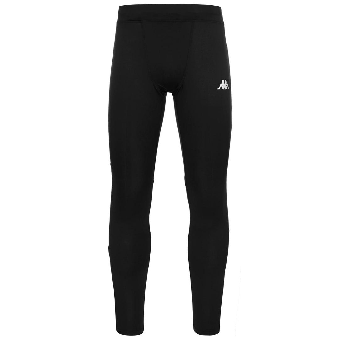 Black Men's Skin Fit Running Pants in Stretch Interlock Fabric 01