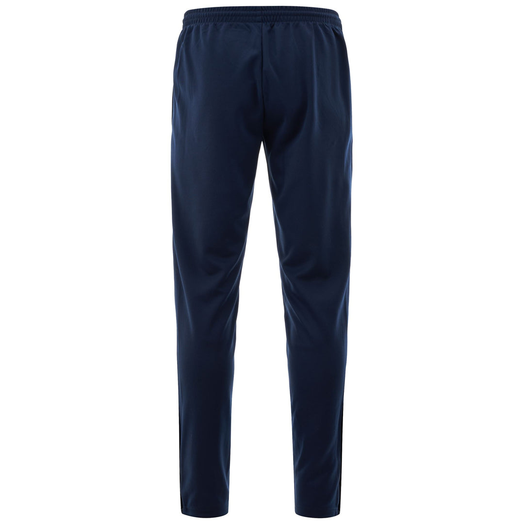 Pantalon d'entraînement de football pour homme, coupe slim, en tissu piqué bleu main