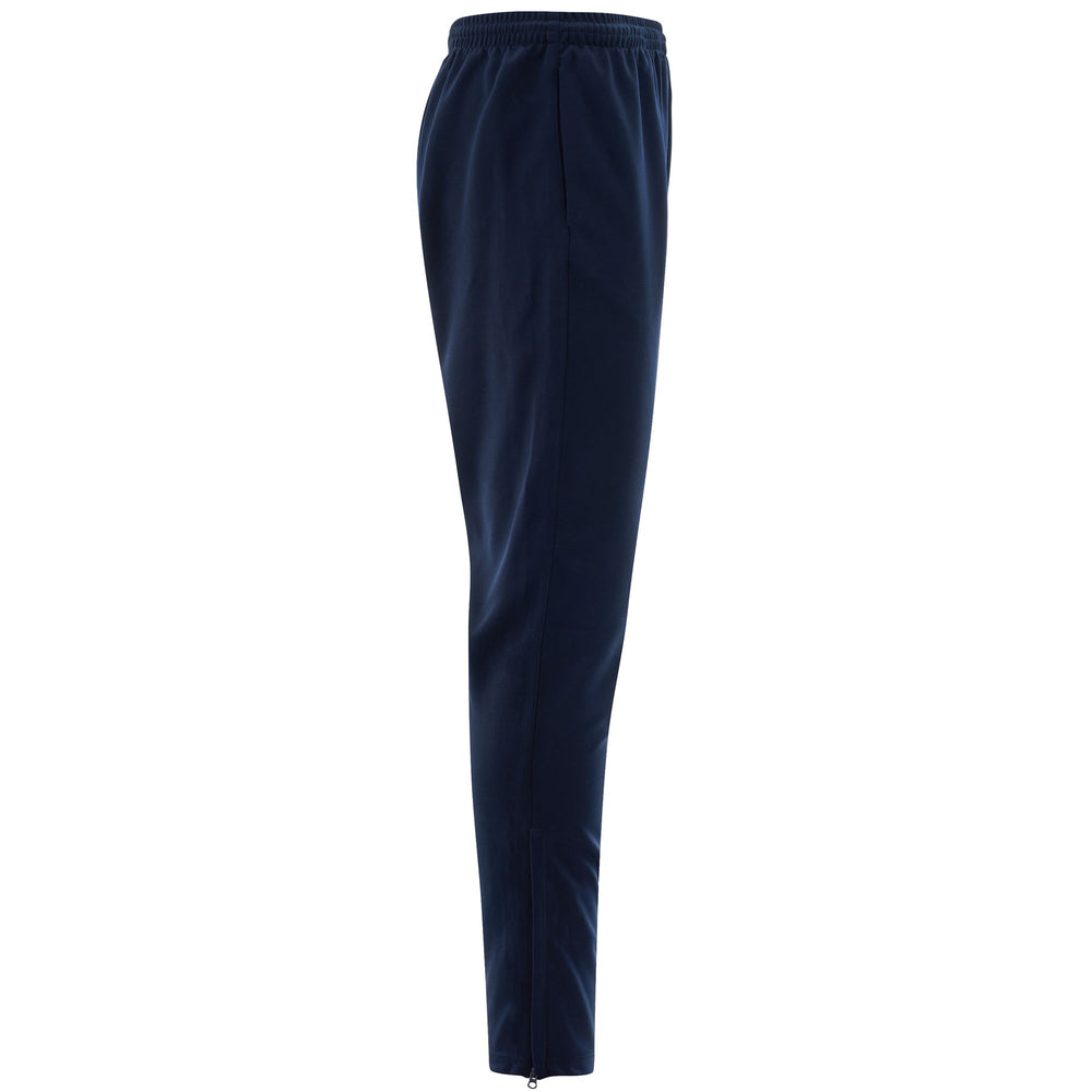 Blue Men's Slim Fit Soccer Training Pants in Piqué Fabric 02
