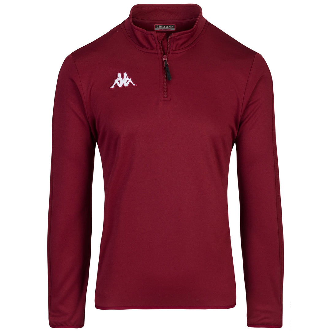 Granata Red Men's Training Sweat in Interlock Fabric 01