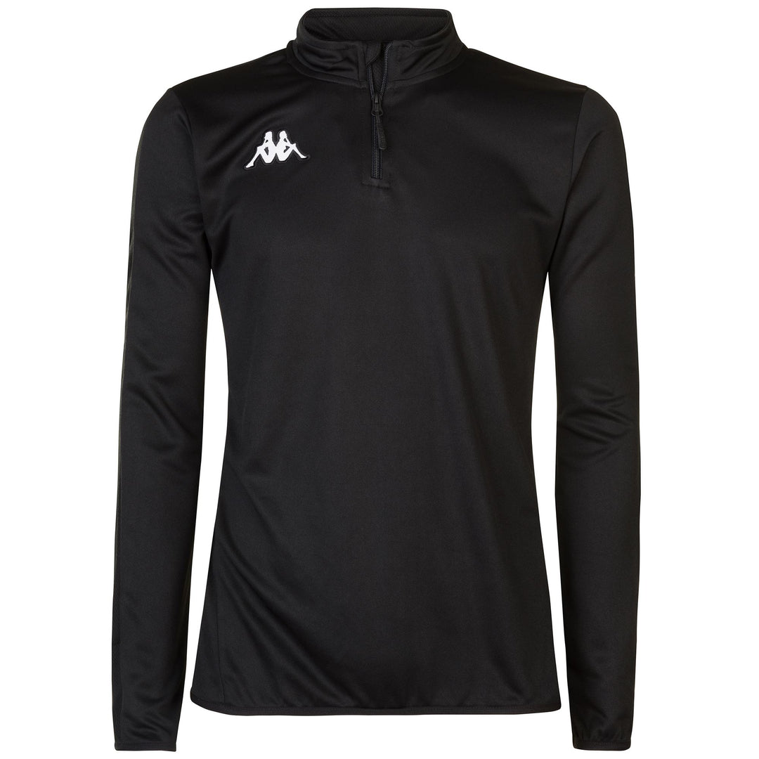 Black Men's Training Sweat in Interlock Fabric 01