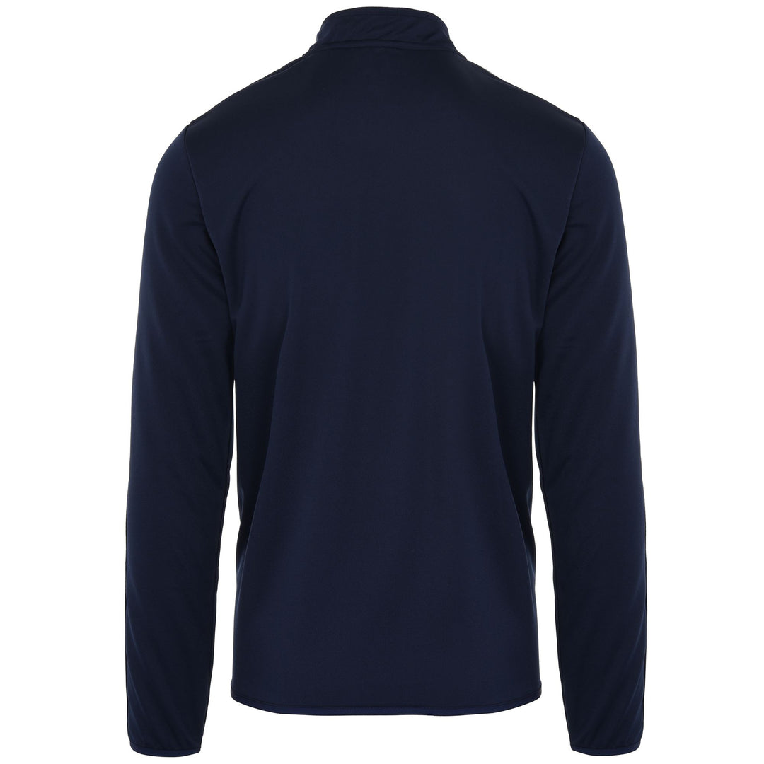 Maglione da allenamento da calcio da uomo, blu, vestibilità slim, in tessuto interlock. main