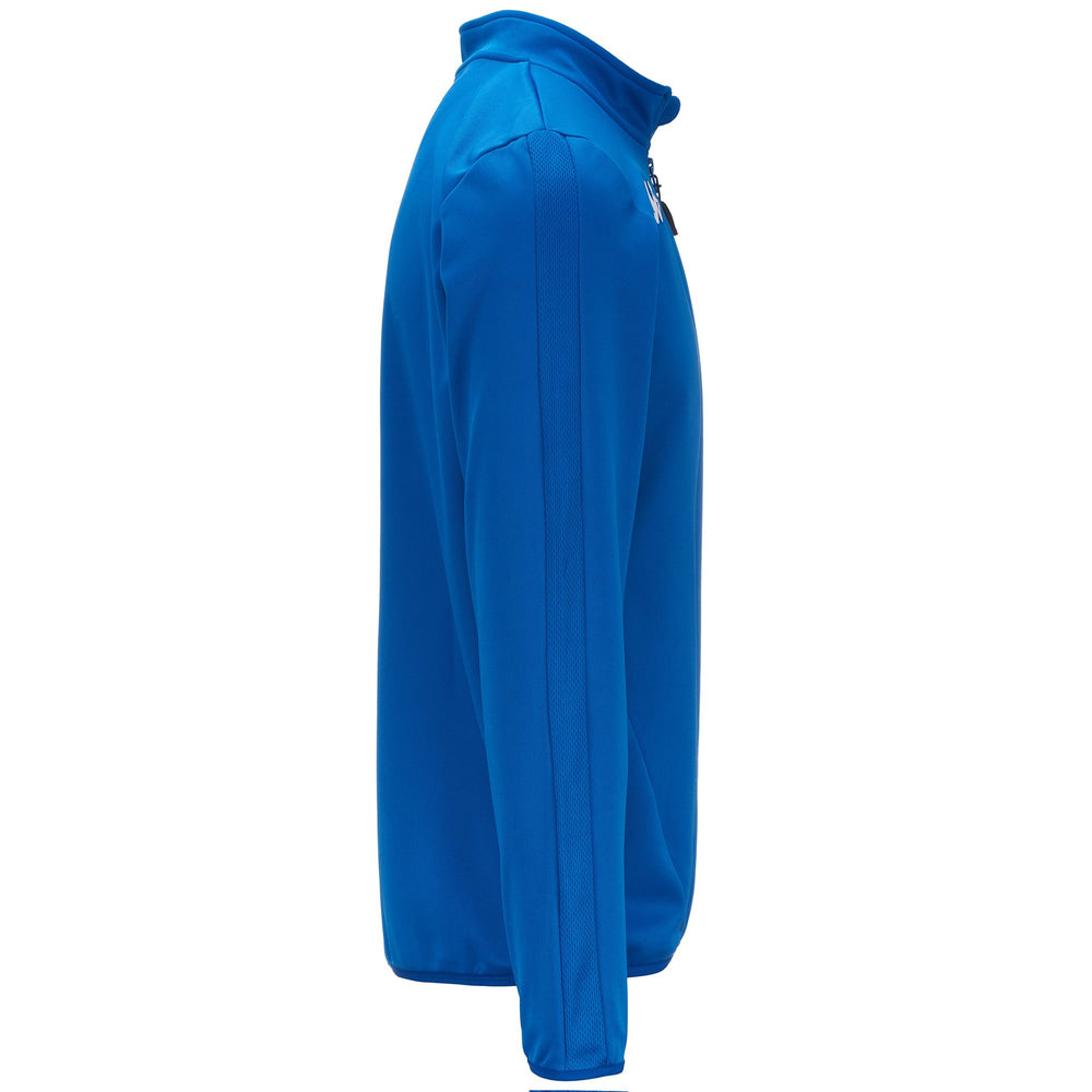 Pull polaire d'entraînement de football bleu pour homme, coupe ajustée 02