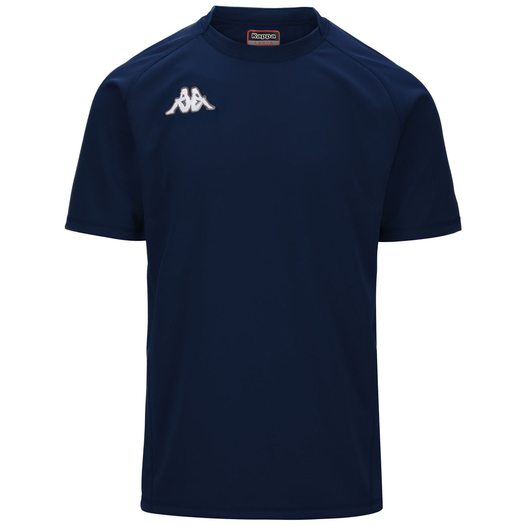 Maglia da allenamento da rugby da uomo blu marino con vestibilità slim 01