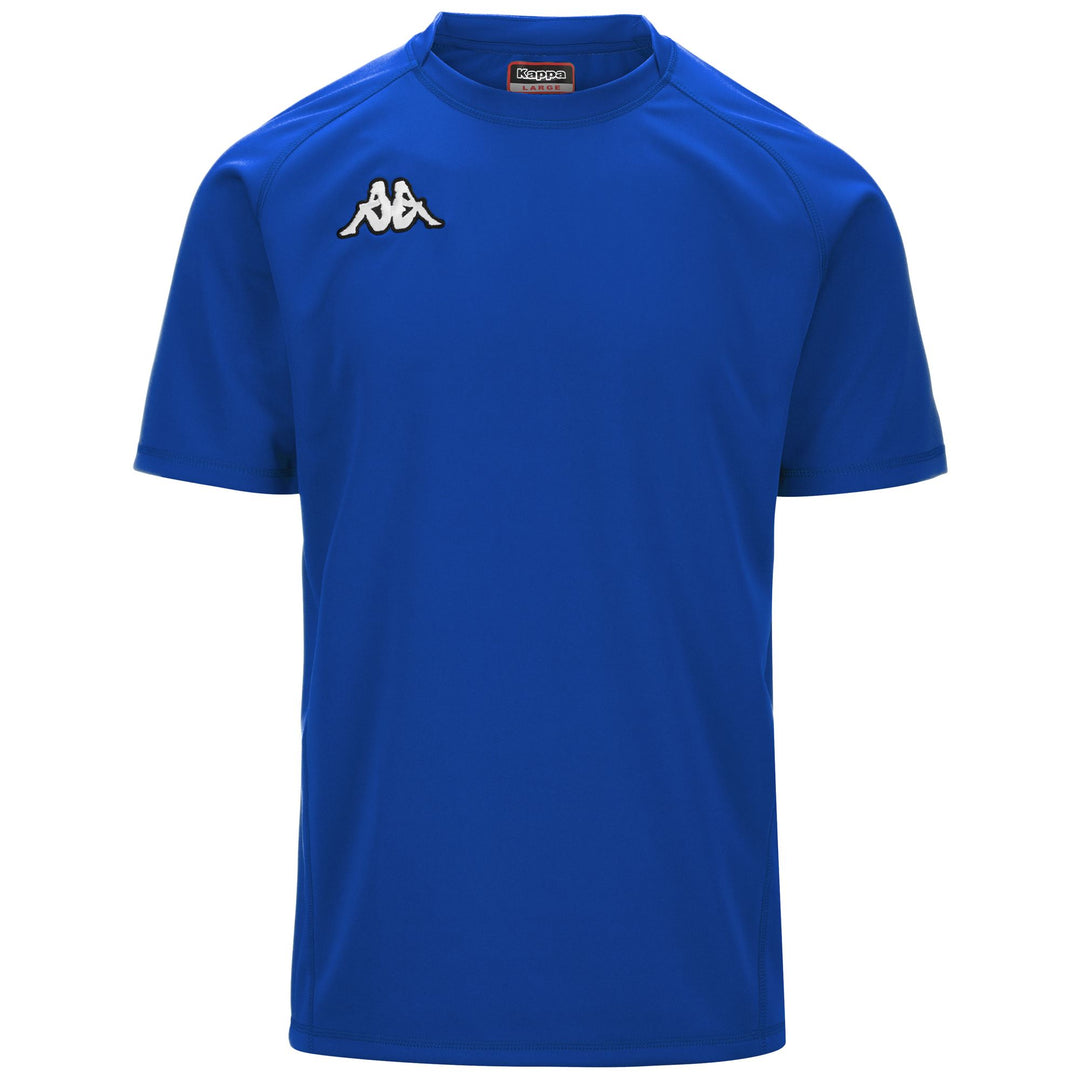 Maillot d'entraînement de rugby bleu pour homme, coupe ajustée 01