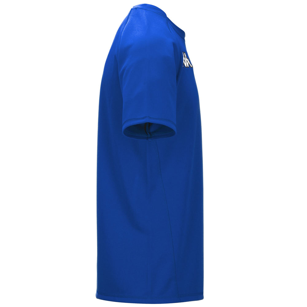 Maillot d'entraînement de rugby bleu pour homme, coupe ajustée 02