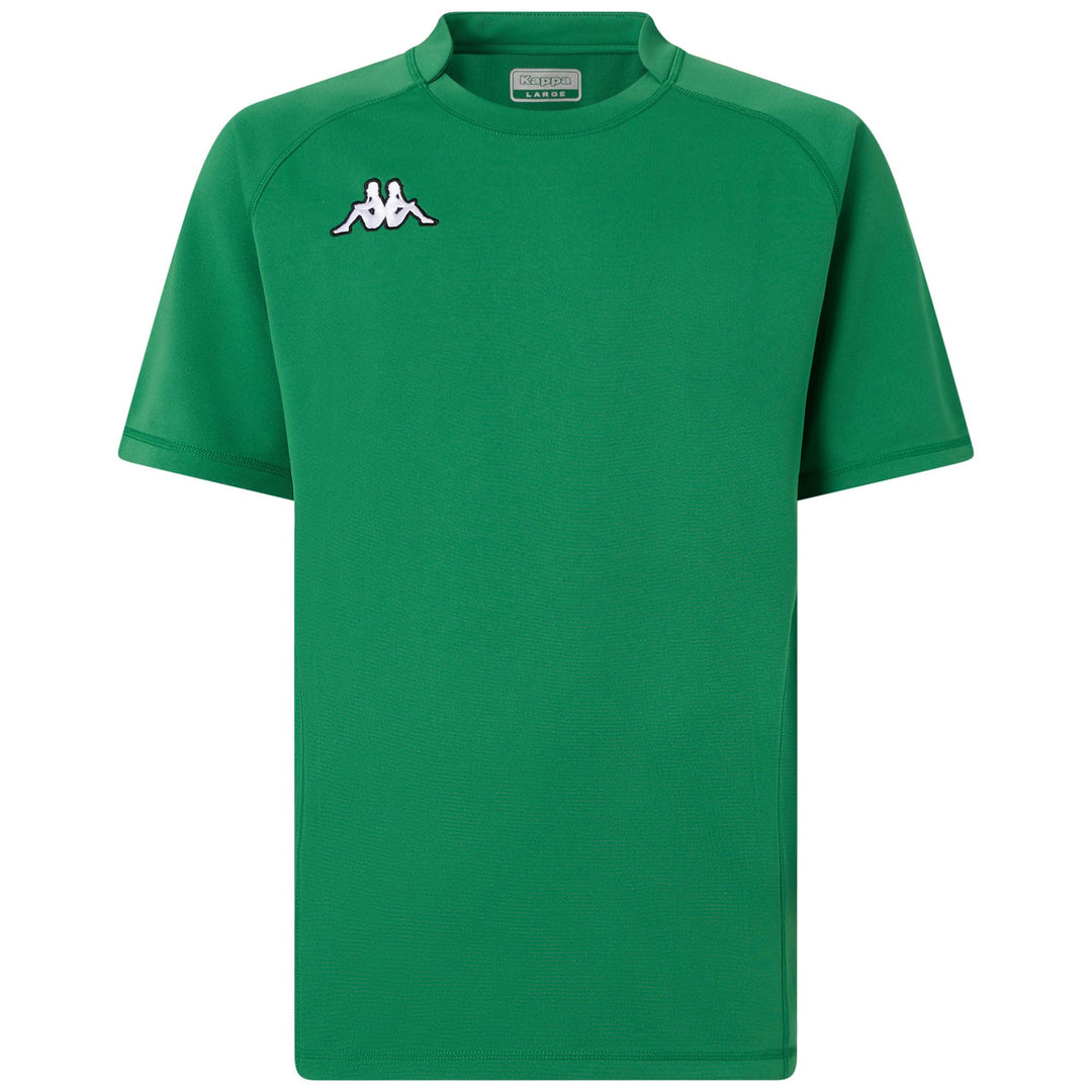 Maglia da allenamento da rugby slim fit da uomo, verde 01