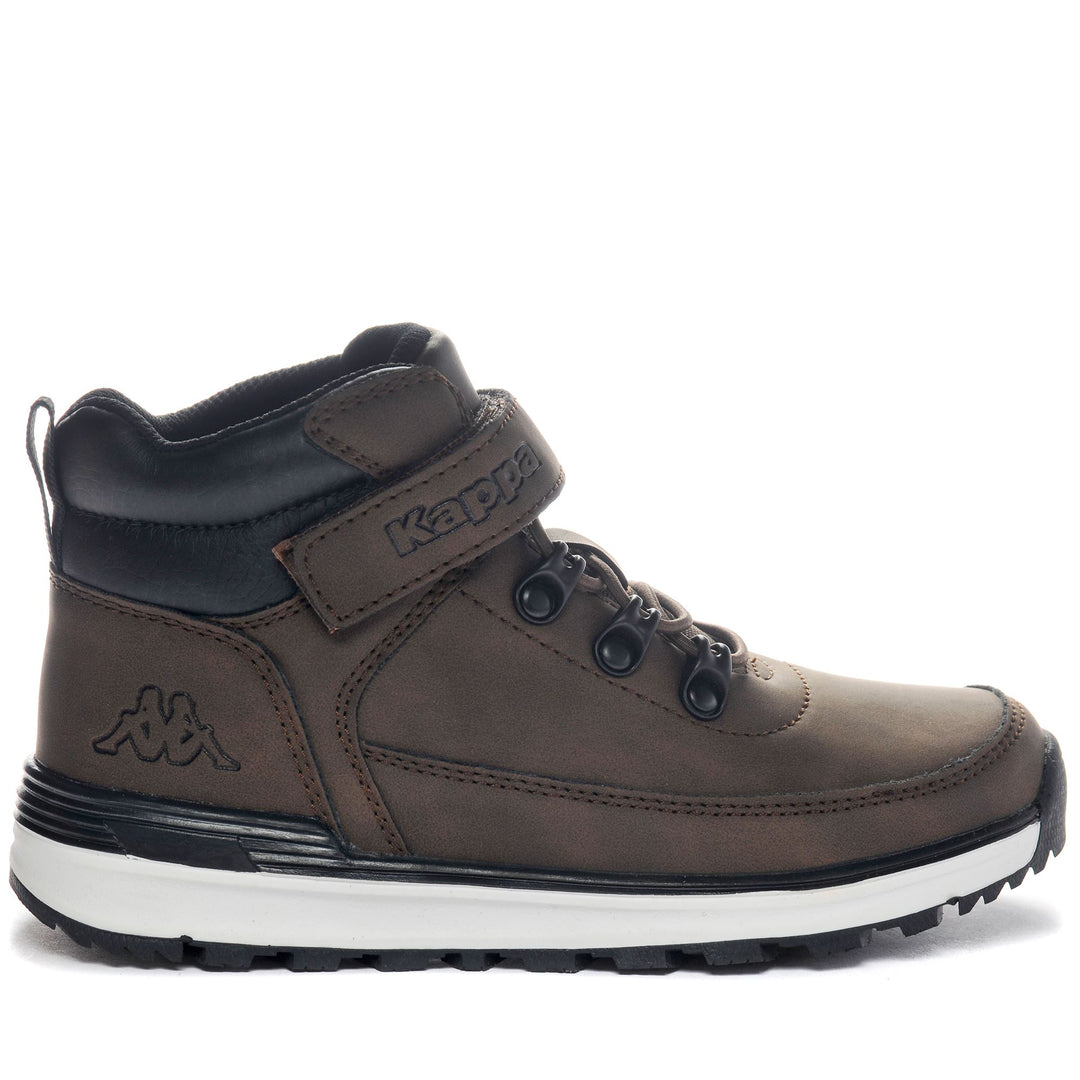 Brown Kid's Unisex Mid Cut Ankle Boots  main
