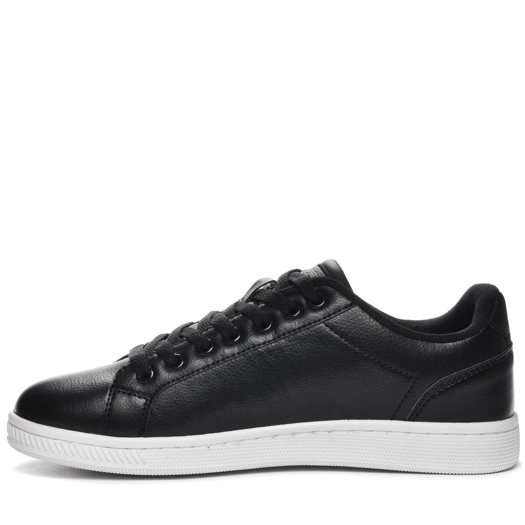 Sneakers Unisex LOGO  GALTER 5 Low Cut BLACK-WHITE Dressed Side (jpg Rgb)		