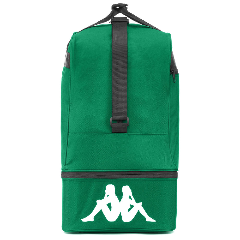 Green Unisex Football Duffle with Hard Base. 02