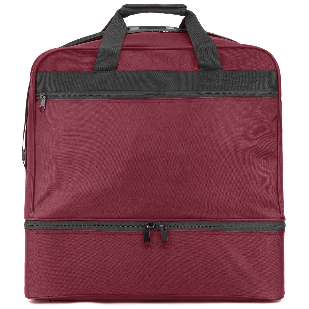 Red Unisex Football Duffle Bag with Hard Base. 01
