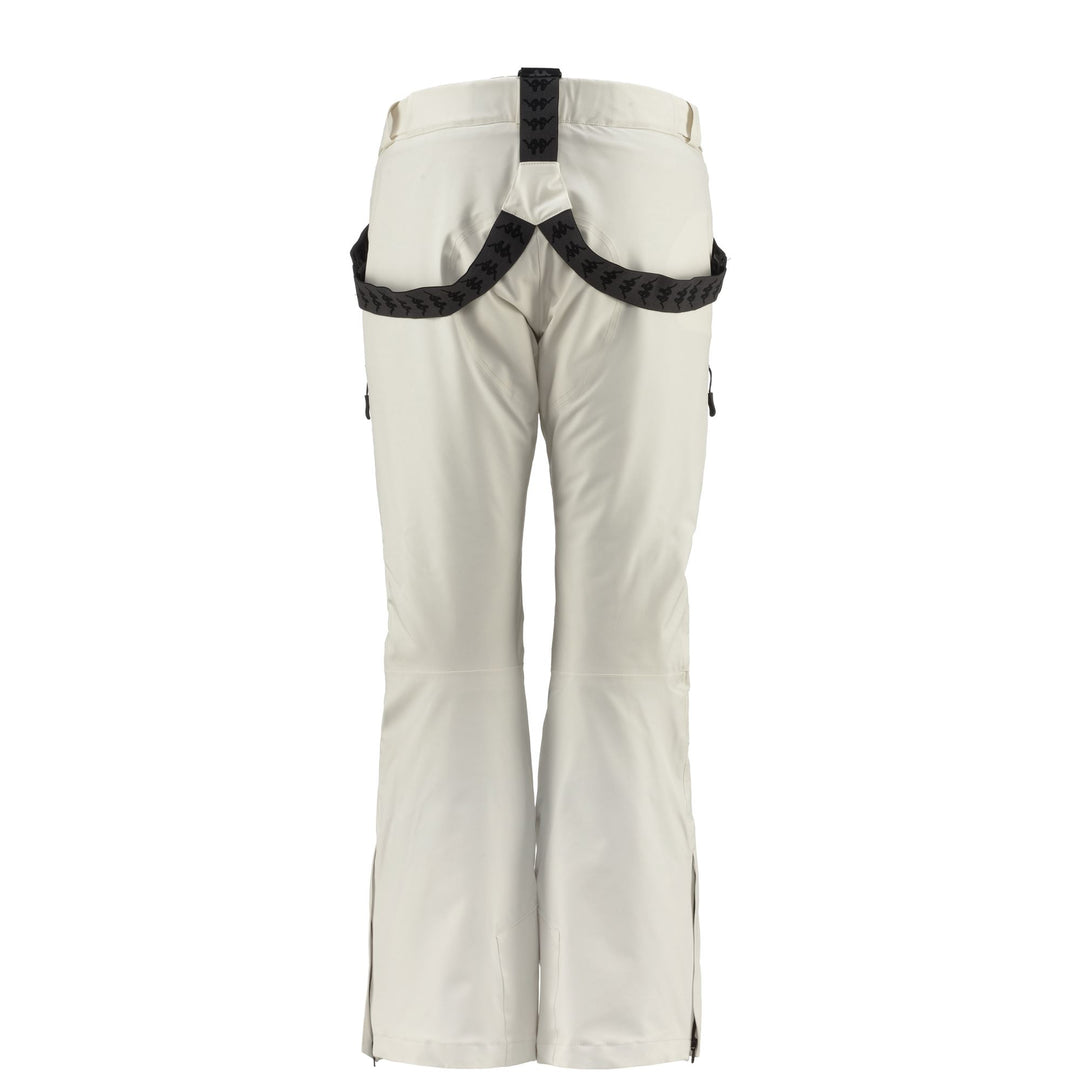 Pants Woman 6CENTO 634 Sport Trousers WHITE MILK-BLACK Dressed Side (jpg Rgb)		