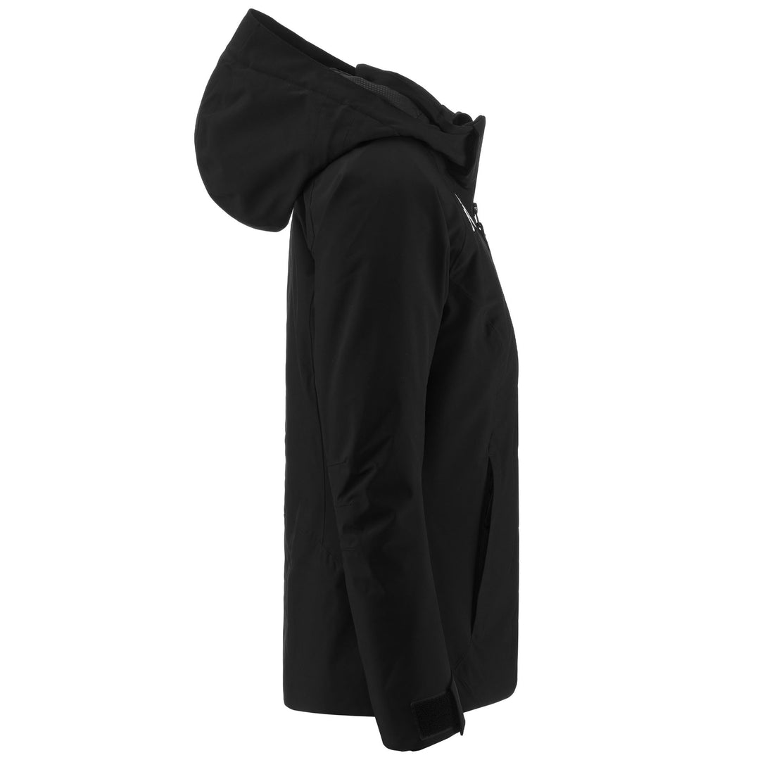Jackets Woman 6CENTO 610 Mid BLACK Dressed Front (jpg Rgb)	