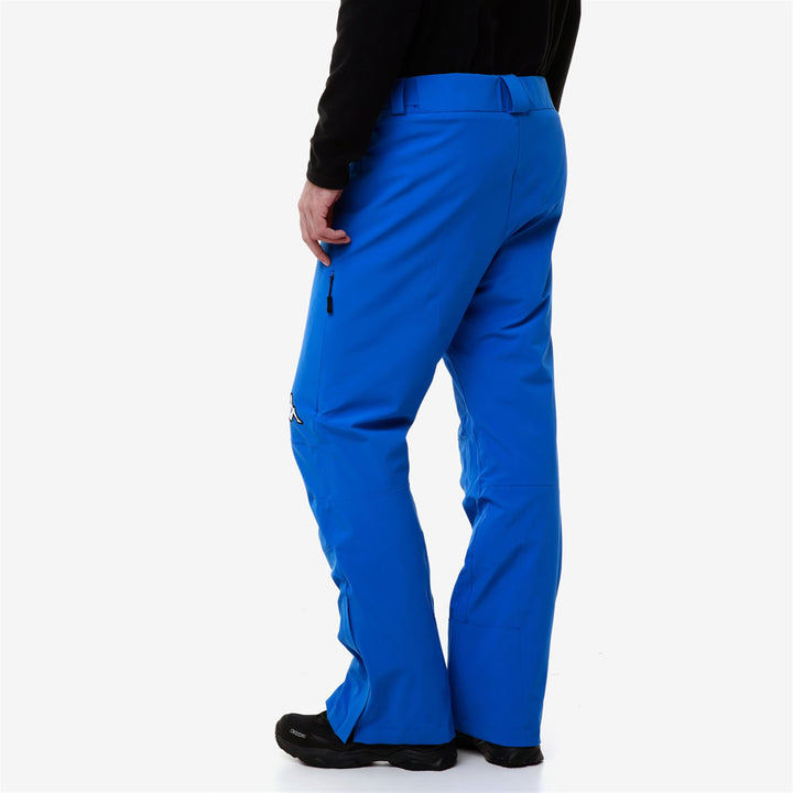 Pants Man 6CENTO 664 Sport Trousers BLUE PRINCESS-BLACK Detail Double				