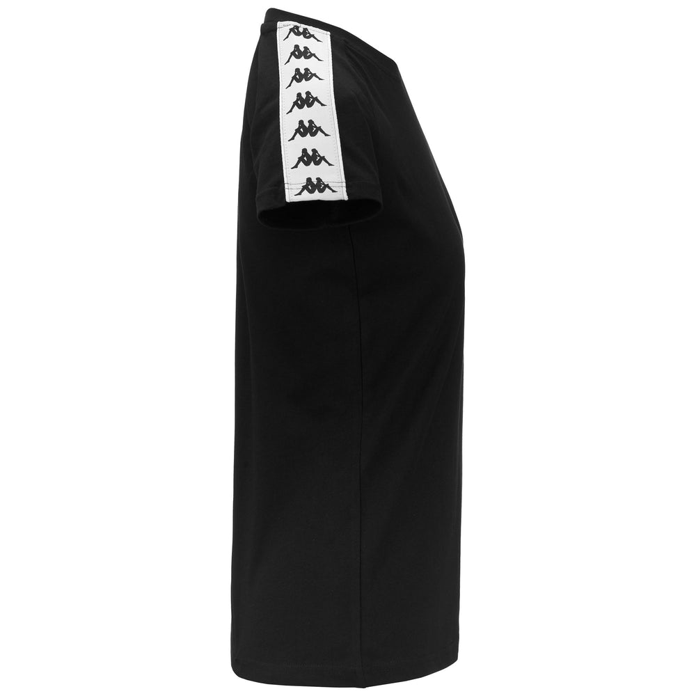 T-shirt sportiva nera da donna con vestibilità regular e maniche raglan 02