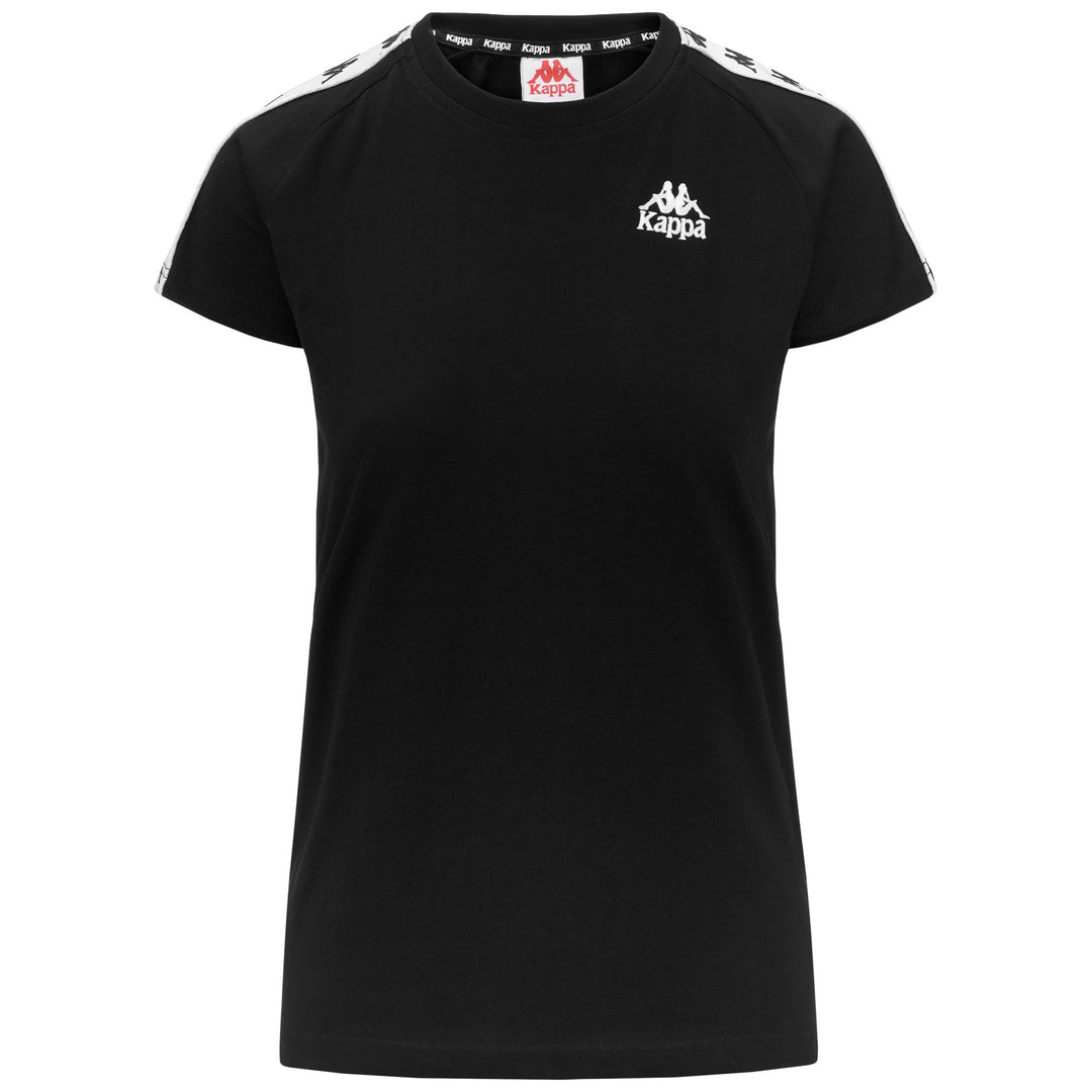 Camiseta de calle para mujer en blanco y negro de algodón 01