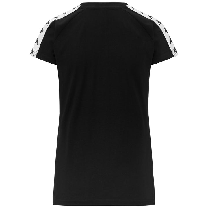 T-ShirtsTop Woman 222 BANDA  APAN T-Shirt BLACK - WHITE Dressed Side (jpg Rgb)		