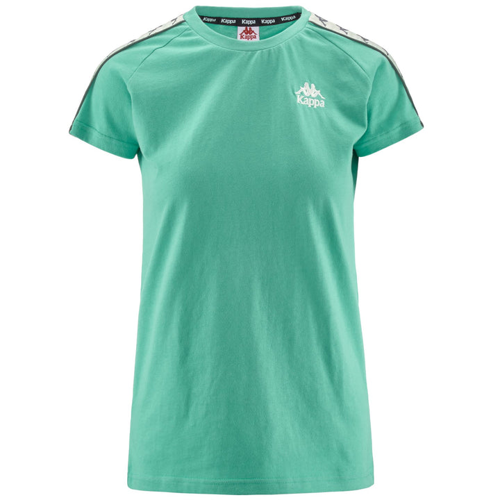 T-ShirtsTop Woman 222 BANDA  APAN T-Shirt GREEN SAGE-BEIGE-GREY Photo (jpg Rgb)			