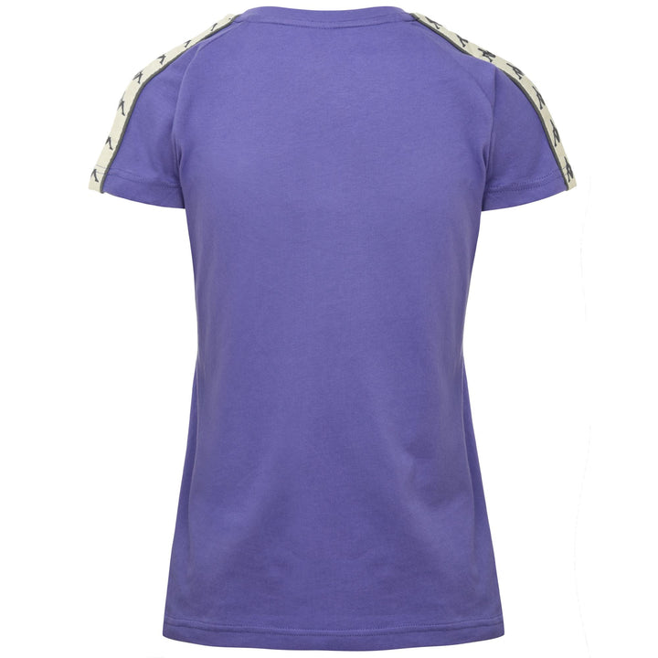 T-ShirtsTop Woman 222 BANDA  APAN T-Shirt VIOLET-BEIGE-GREY Dressed Side (jpg Rgb)		