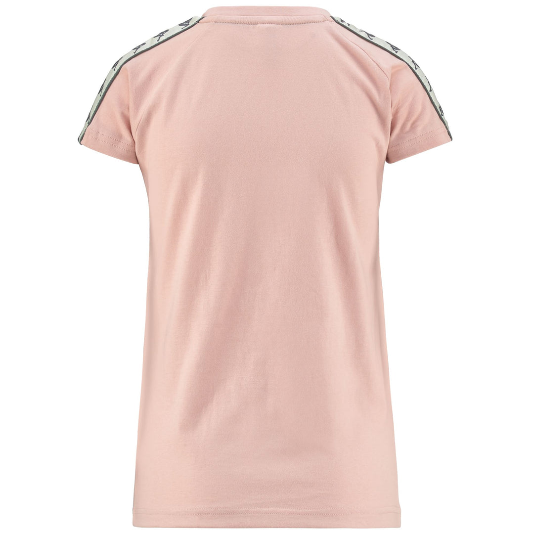 T-ShirtsTop Woman 222 BANDA  APAN T-Shirt PINK BLUSH-BEIGE-GREY Dressed Side (jpg Rgb)		