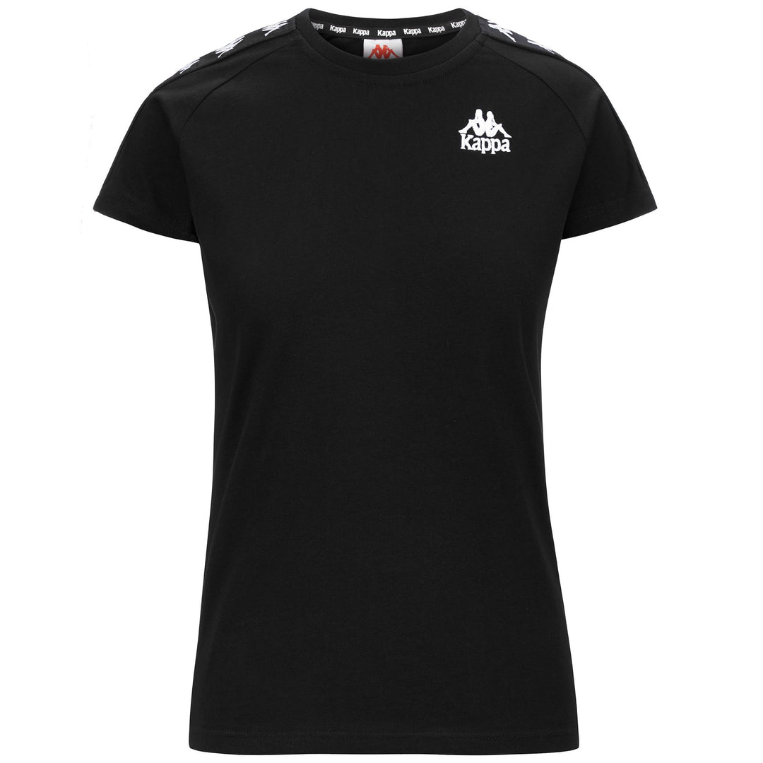 Camiseta de calle para mujer en blanco y negro de algodón 01
