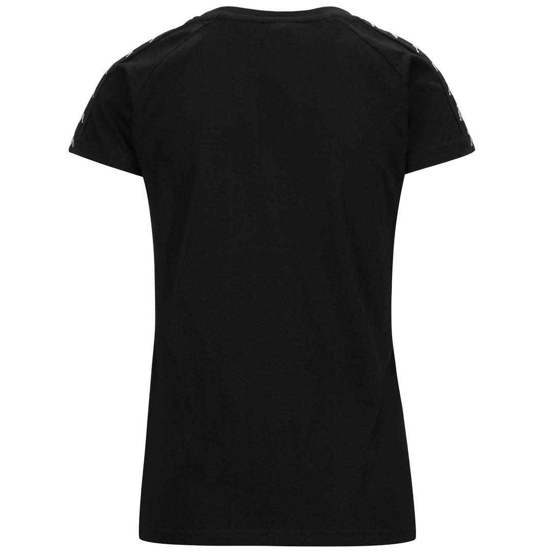 T-ShirtsTop Woman 222 BANDA  APAN T-Shirt BLACK - WHITE Dressed Side (jpg Rgb)		