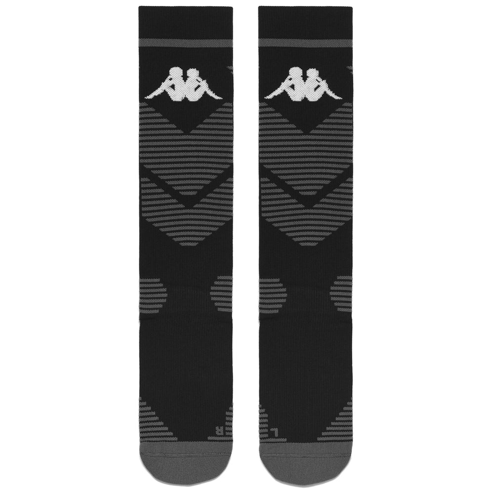 Chaussettes de ski noires unisexes fonctionnelles montantes jusqu'aux genoux 02