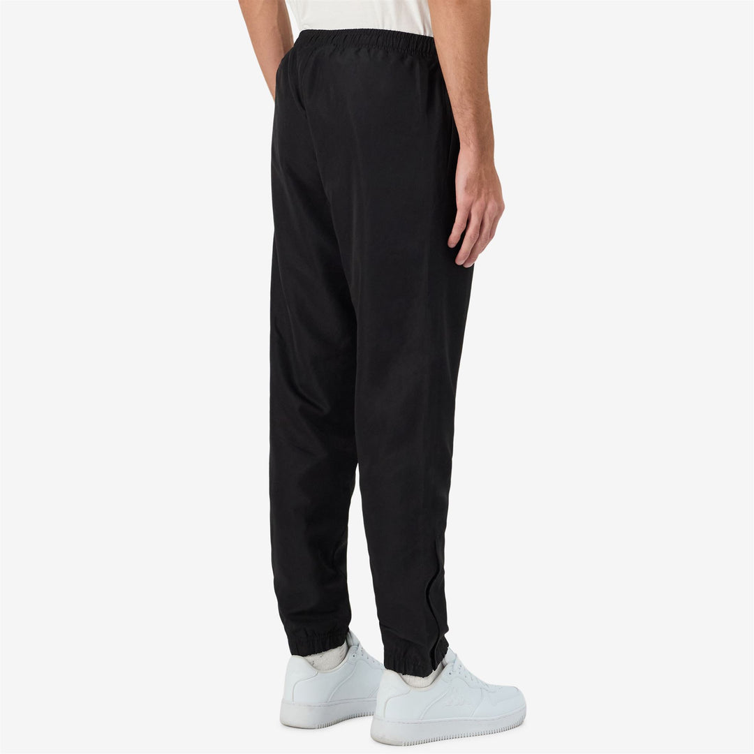 Black Men's Sportstyle Polyester Pants. main