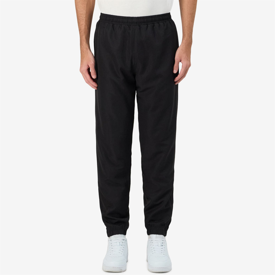 Black Men's Sportstyle Polyester Pants. main