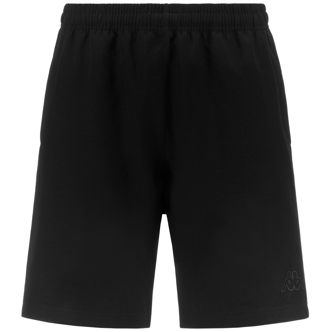 Pantalones cortos deportivos casuales negros para hombre con bolsillos 01