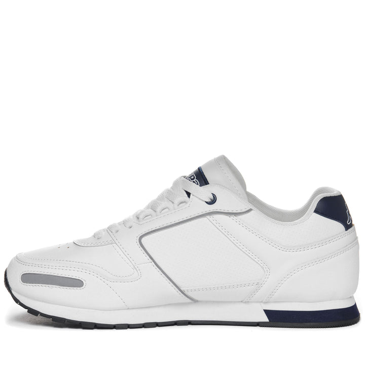 Sneakers Unisex LOGO VOGHERA 5 Low Cut WHITE-BLUE NAVY Dressed Side (jpg Rgb)		