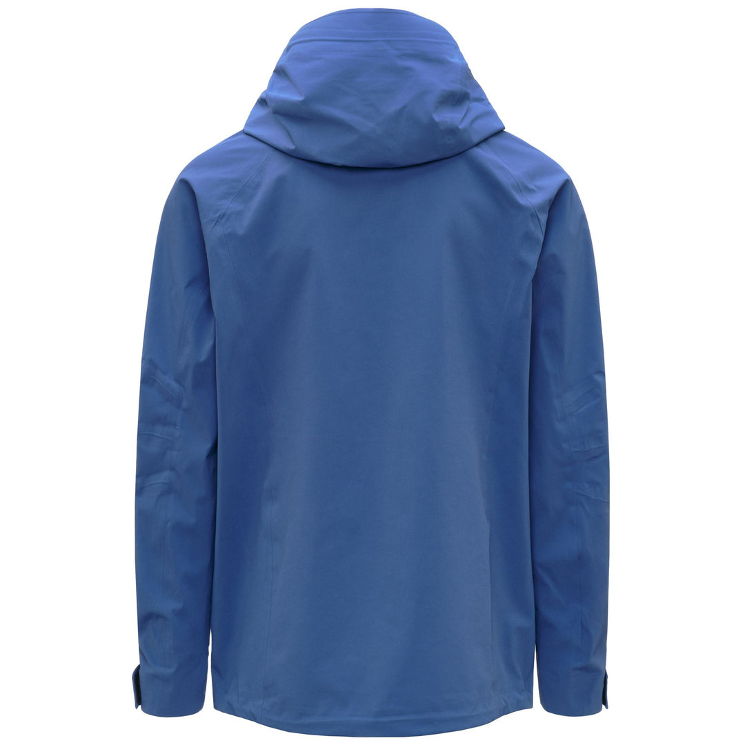Veste de ski imperméable bleue pour homme, coupe ajustée main