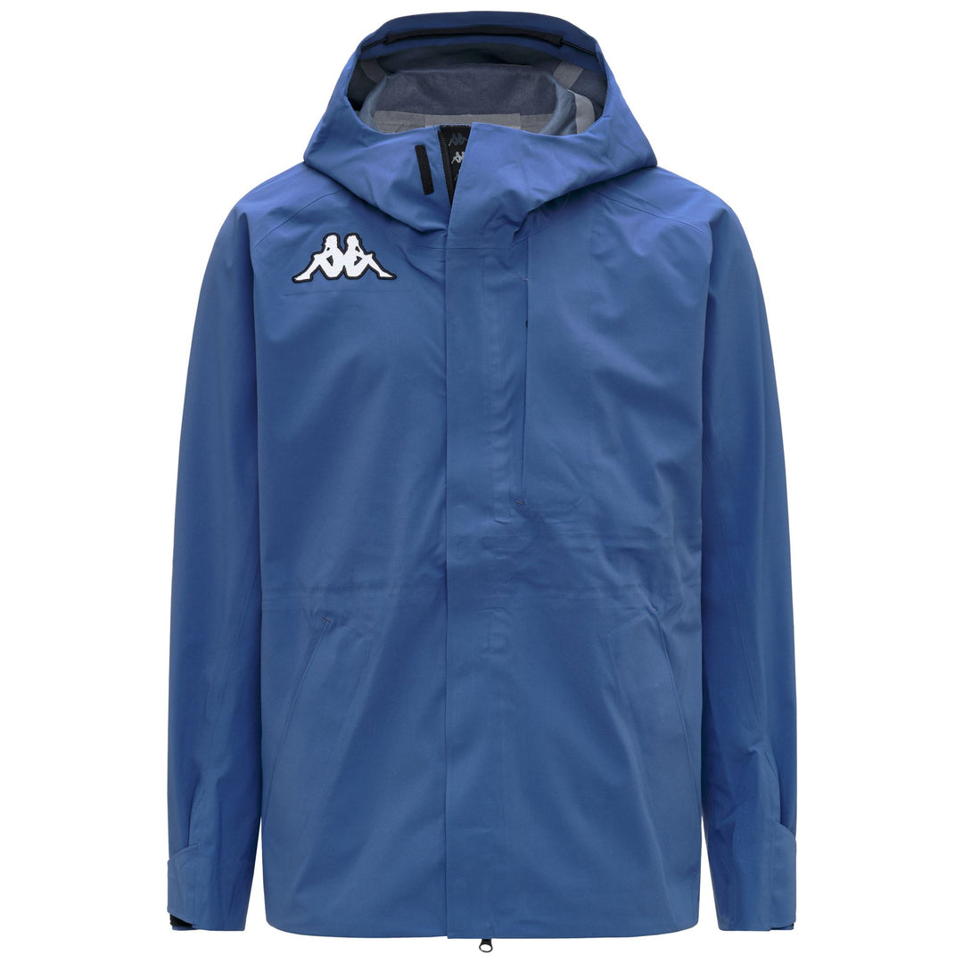 Veste de ski imperméable bleue pour homme, coupe ajustée 01