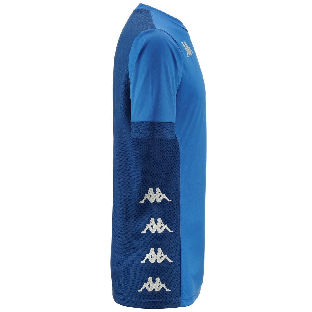Men's Blue Regular Fit Soccer Training Shirt in Mesh Fabric main