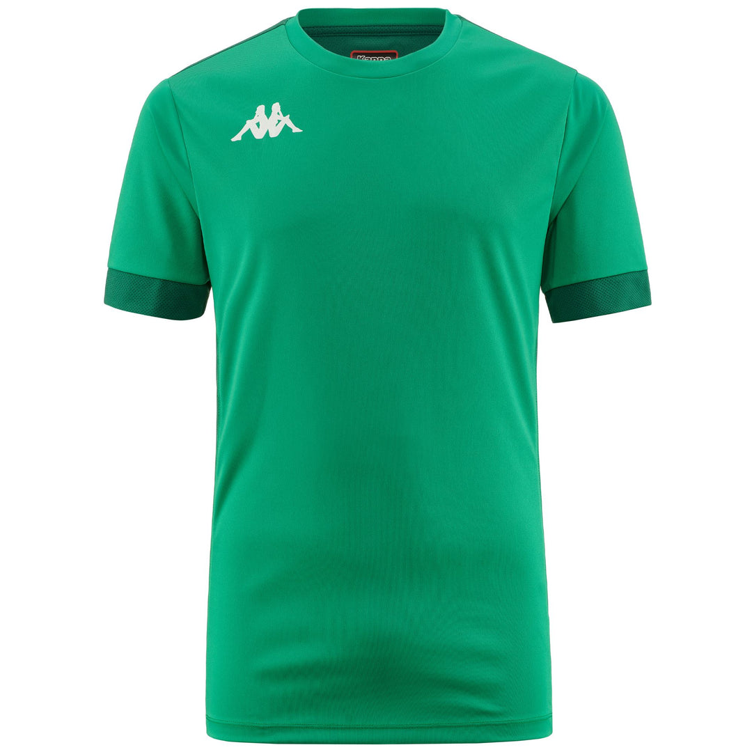 Camiseta de fútbol verde para hombre con inserciones de malla. 01