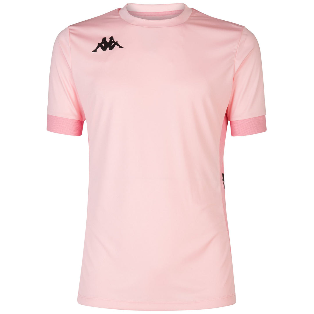 Pink Men's Regular Fit Soccer Training Shirt in Mesh Fabric 01