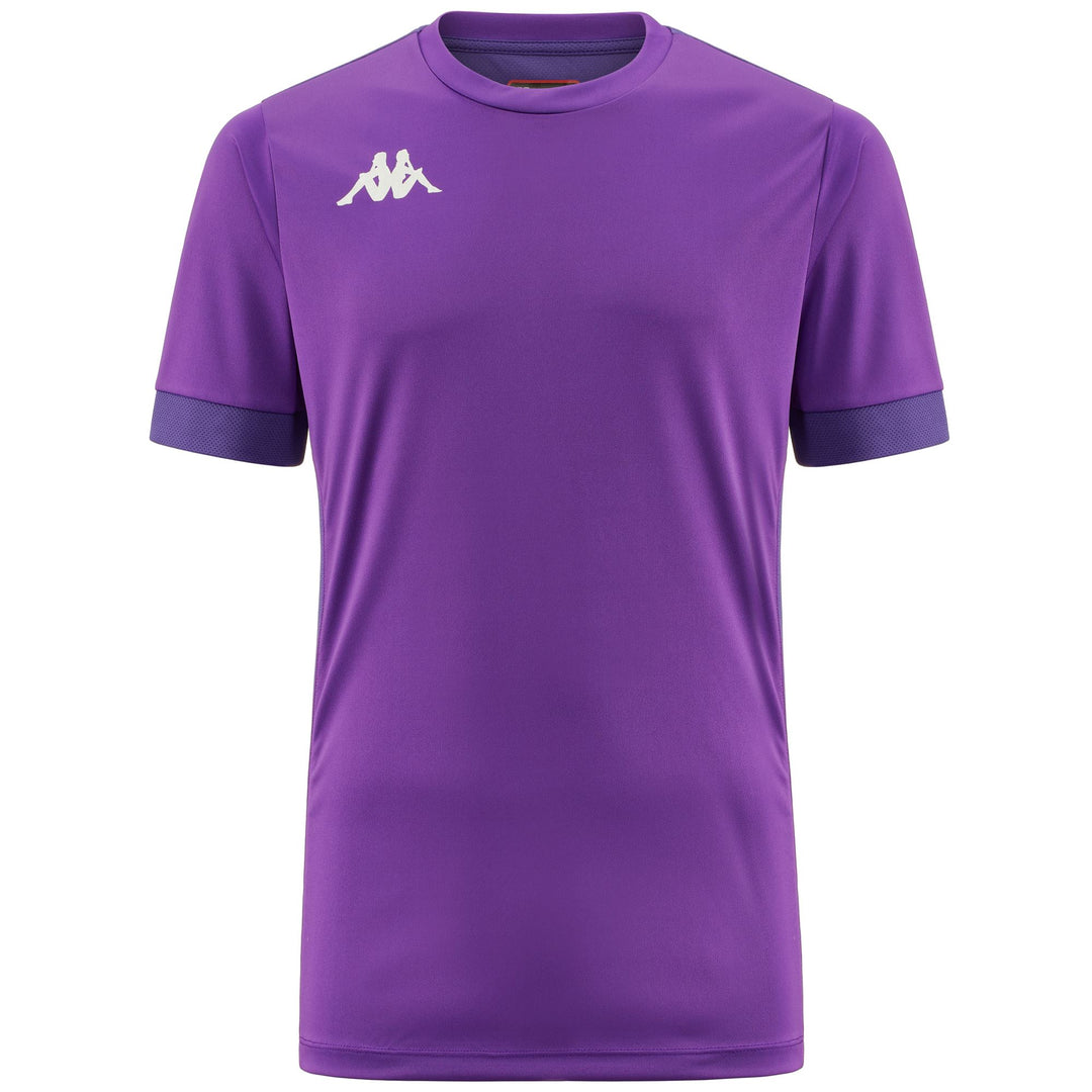 Violet Men's Regular Fit Soccer Training Shirt in Mesh Fabric 01