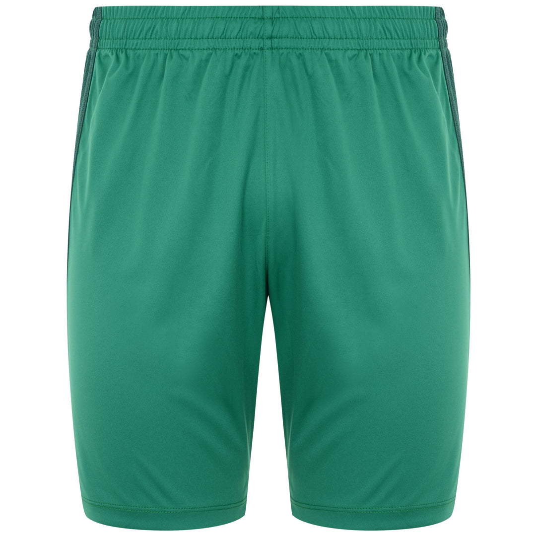 Pantaloncini da allenamento di calcio slim fit da uomo verdi 01
