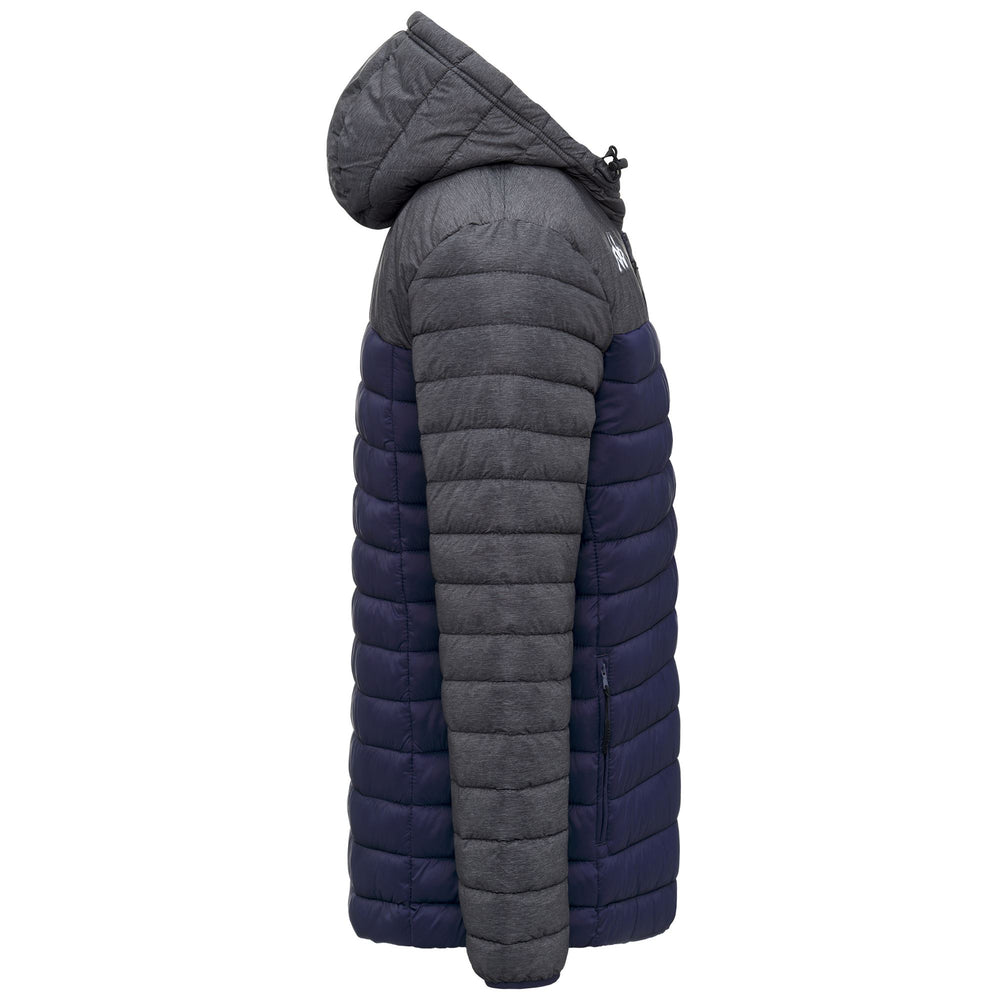 Blue Men's Slim Fit Training Hooded Jacket in Water Repellent Fabric 02