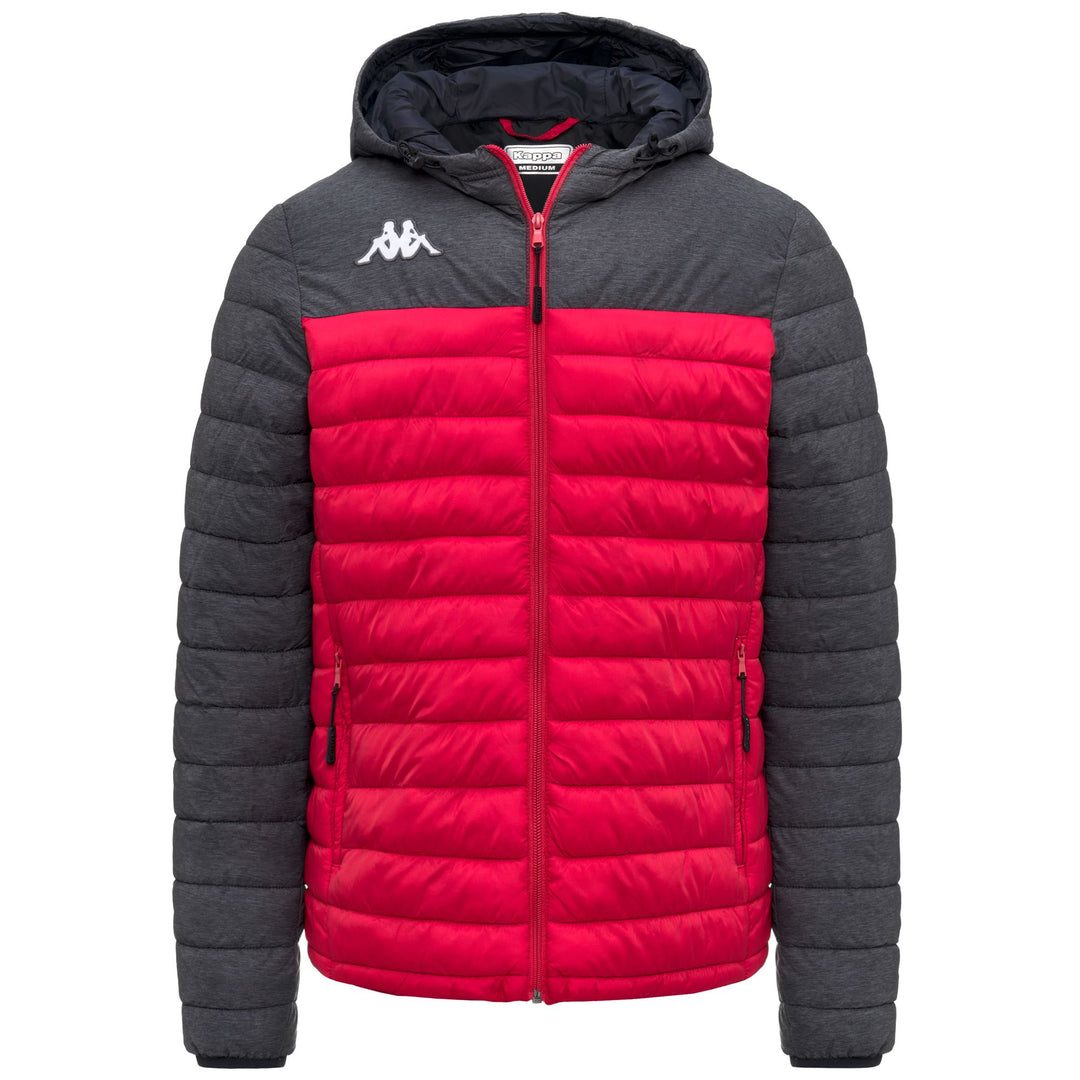 Chaqueta con capucha impermeable para hombre color rojo para entrenamiento 01