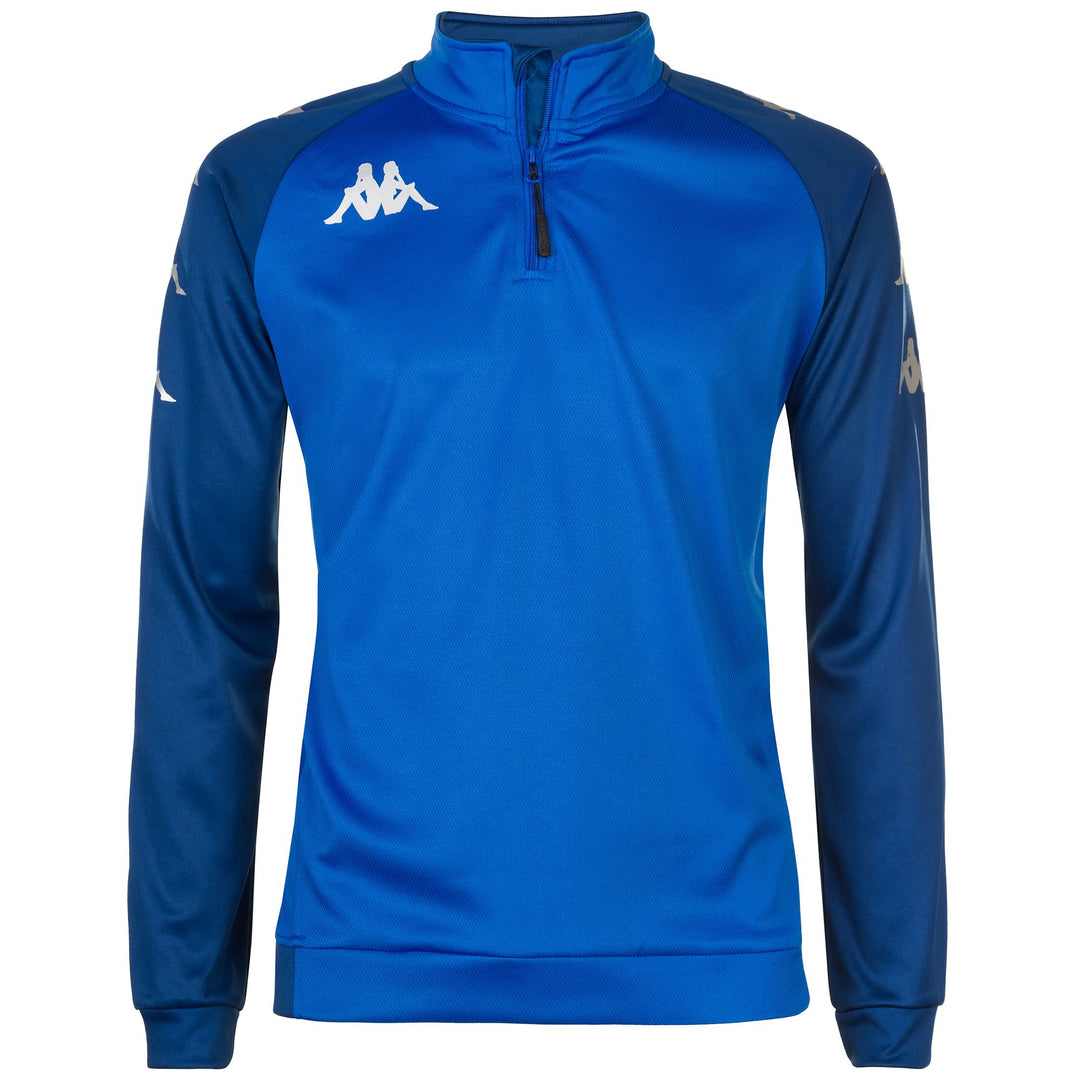 Sapphire Blue Men's Football Fleece Jumper 01