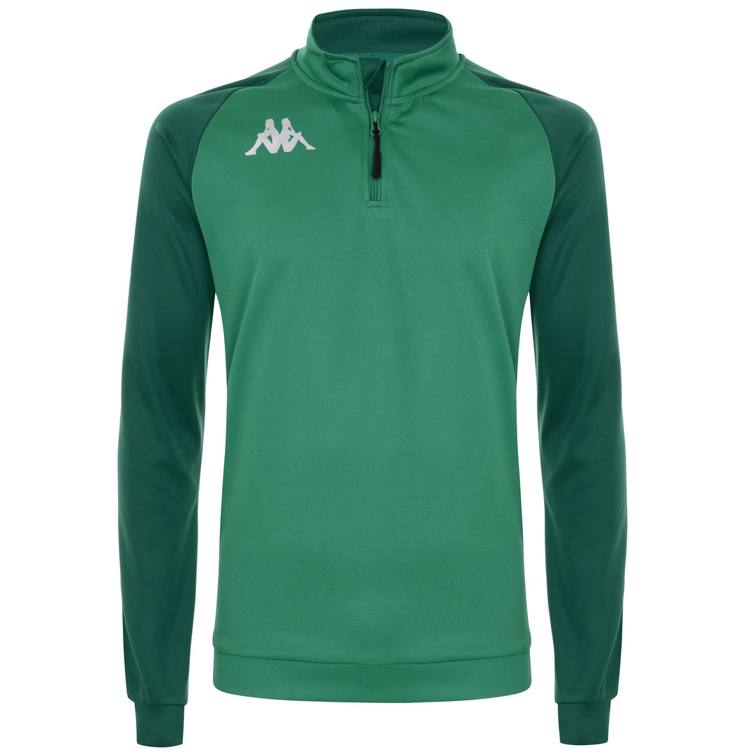 Green Bosphorus Men's Football Fleece Jumper 01