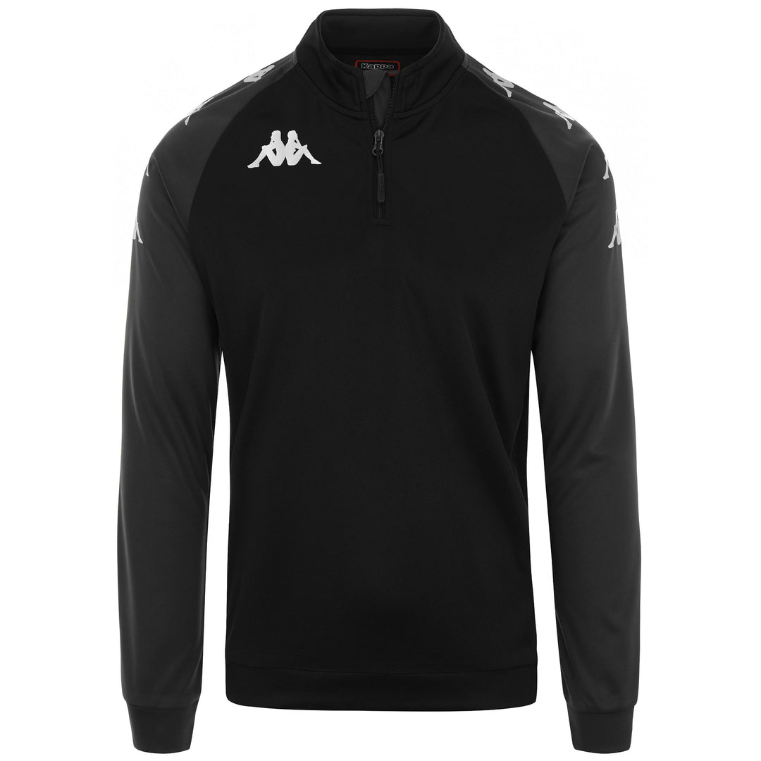 Black Men's Football Fleece Jumper 01