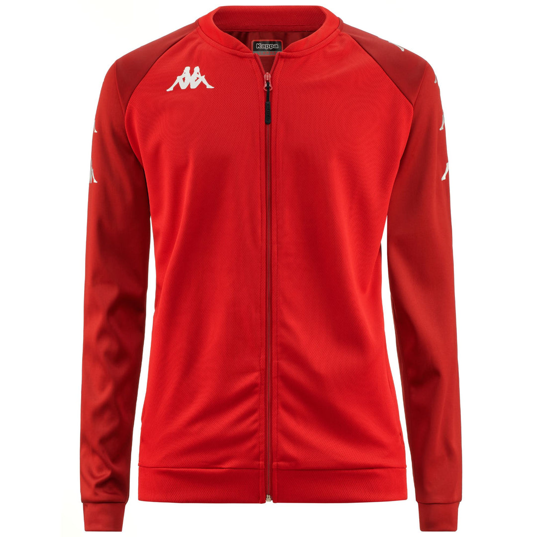 Dark Red Men's Football Fleece Jacket 01