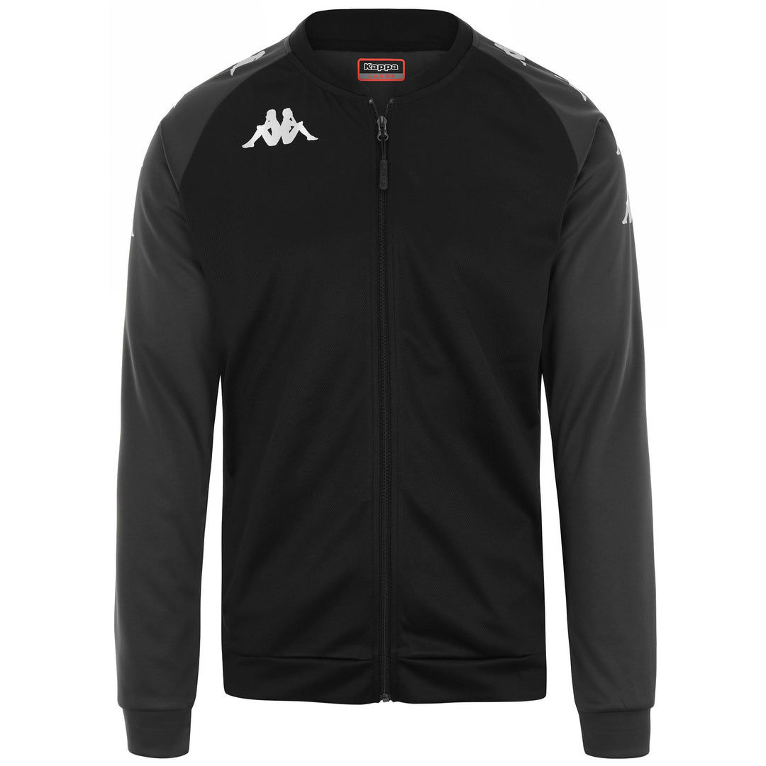 Black Men's Football Fleece Jacket. 01
