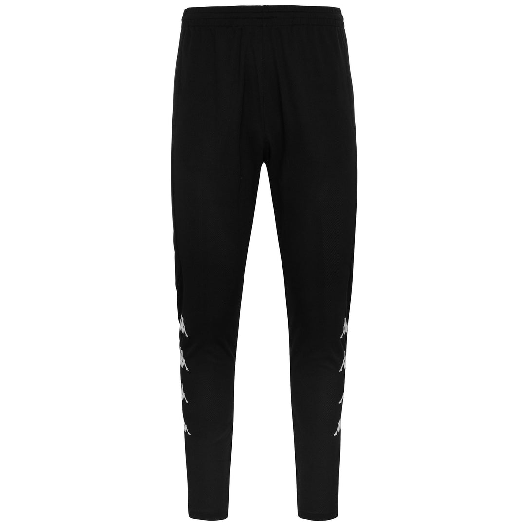 Black Men's Football Training Pants with Zip Opening. 01