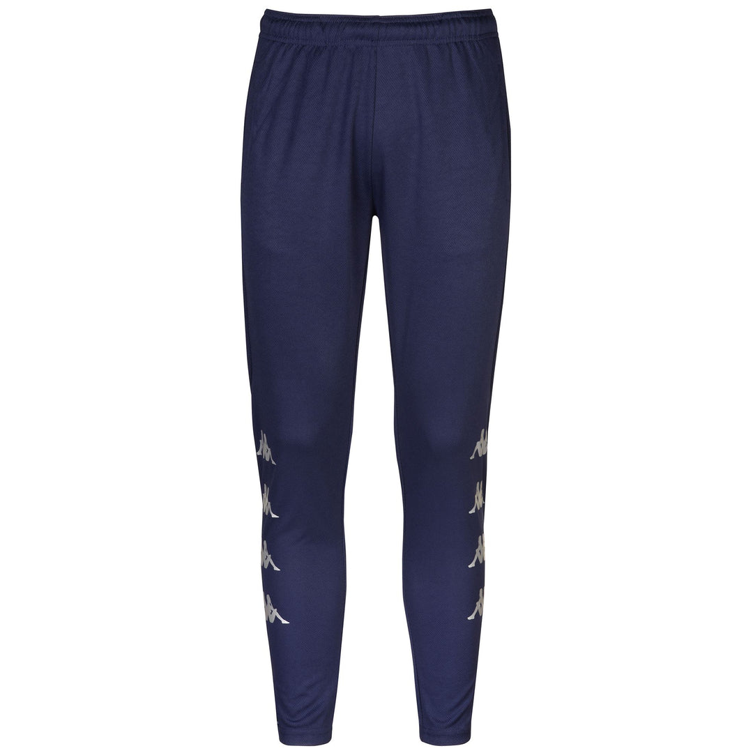 Blue Men's Slim Fit Soccer Training Pants in Mesh Fabric 01