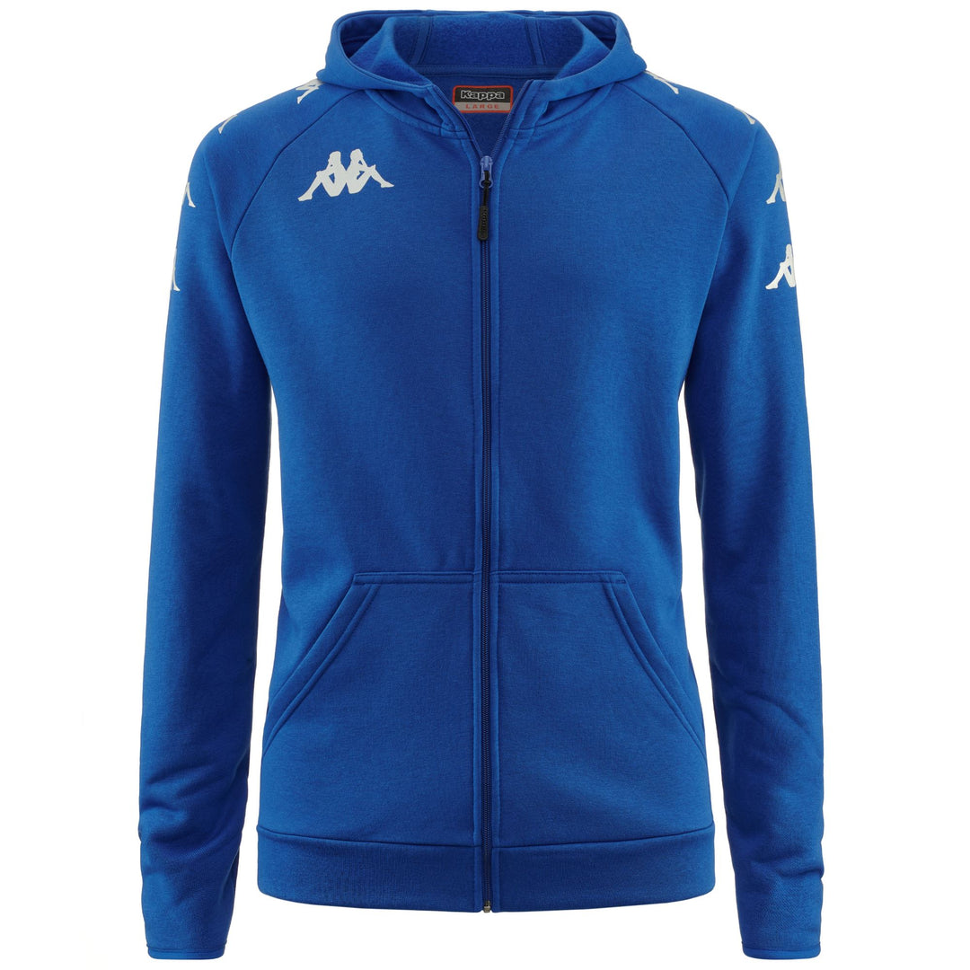 Sapphire Blue Men's Football Fleece Jacket. 01