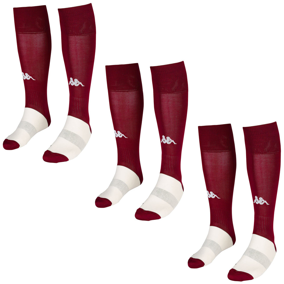 Calcetines rojos hasta la rodilla para hombre con zona de ventilación transpirable main
