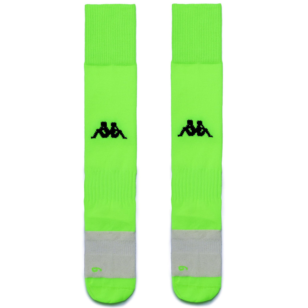 Calcetines de fútbol hasta la rodilla para hombre, color verde neón, paquete de 3 main